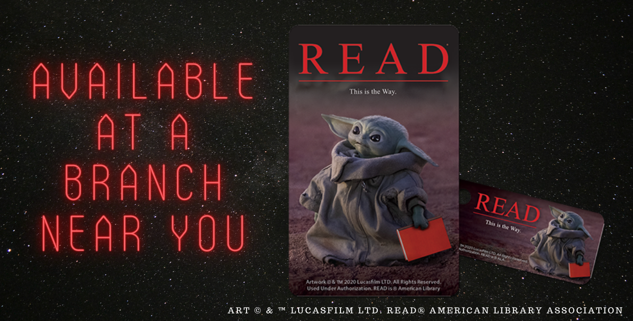 Baby Yoda library cards are here! Get yours today!